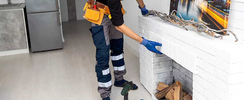 Outdoor Fireplace Restoration in Lincoln, Ontario