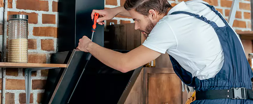 Old Rusted Metal Fireplace Repair And Replacement in Lincoln, ON