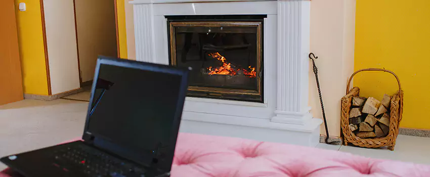 Valor Outdoor Gas Fireplace in Lincoln, Ontario